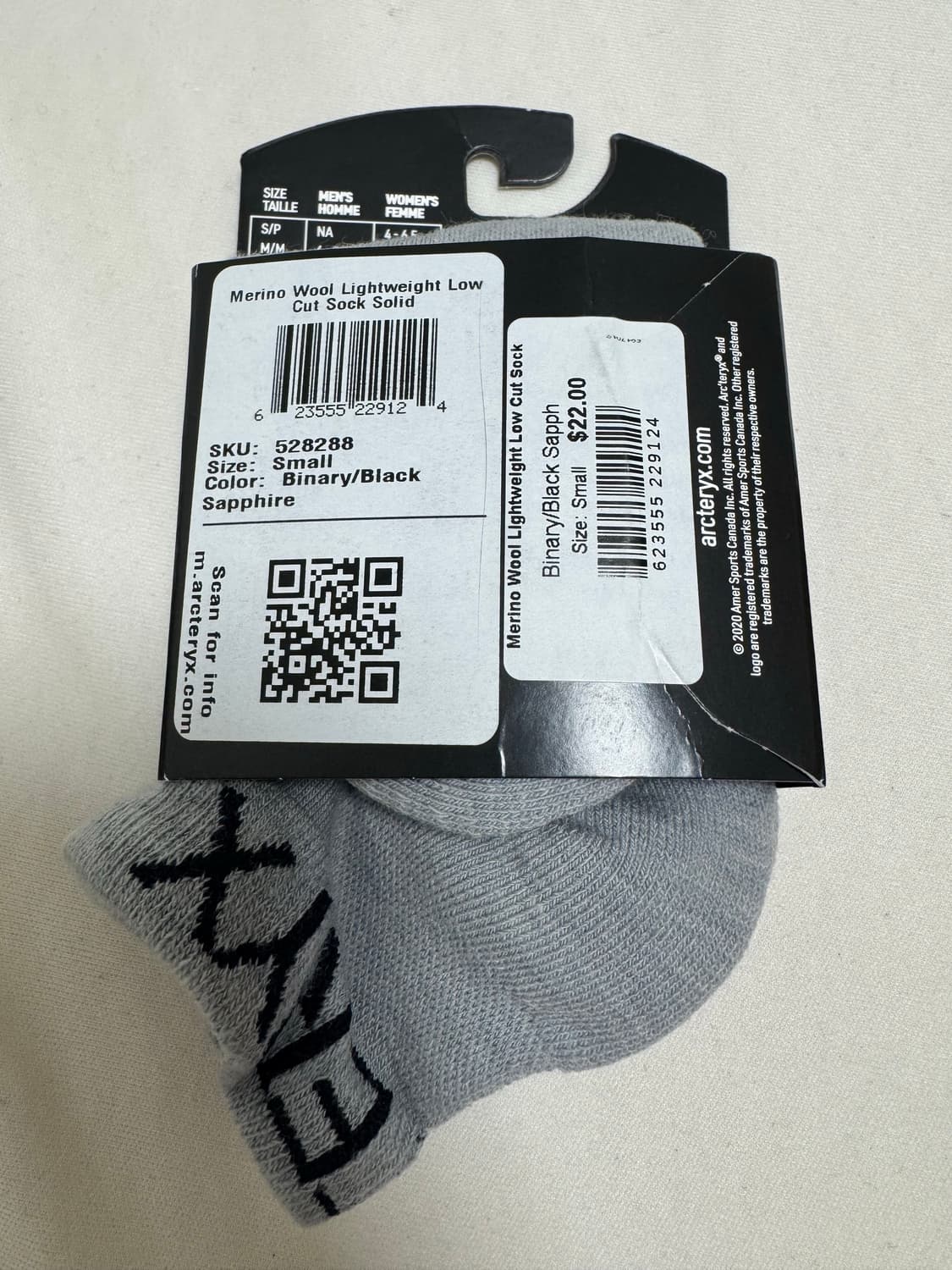 아크테릭스 메리노울 로우컷 삭스 울양말 상품이미지2