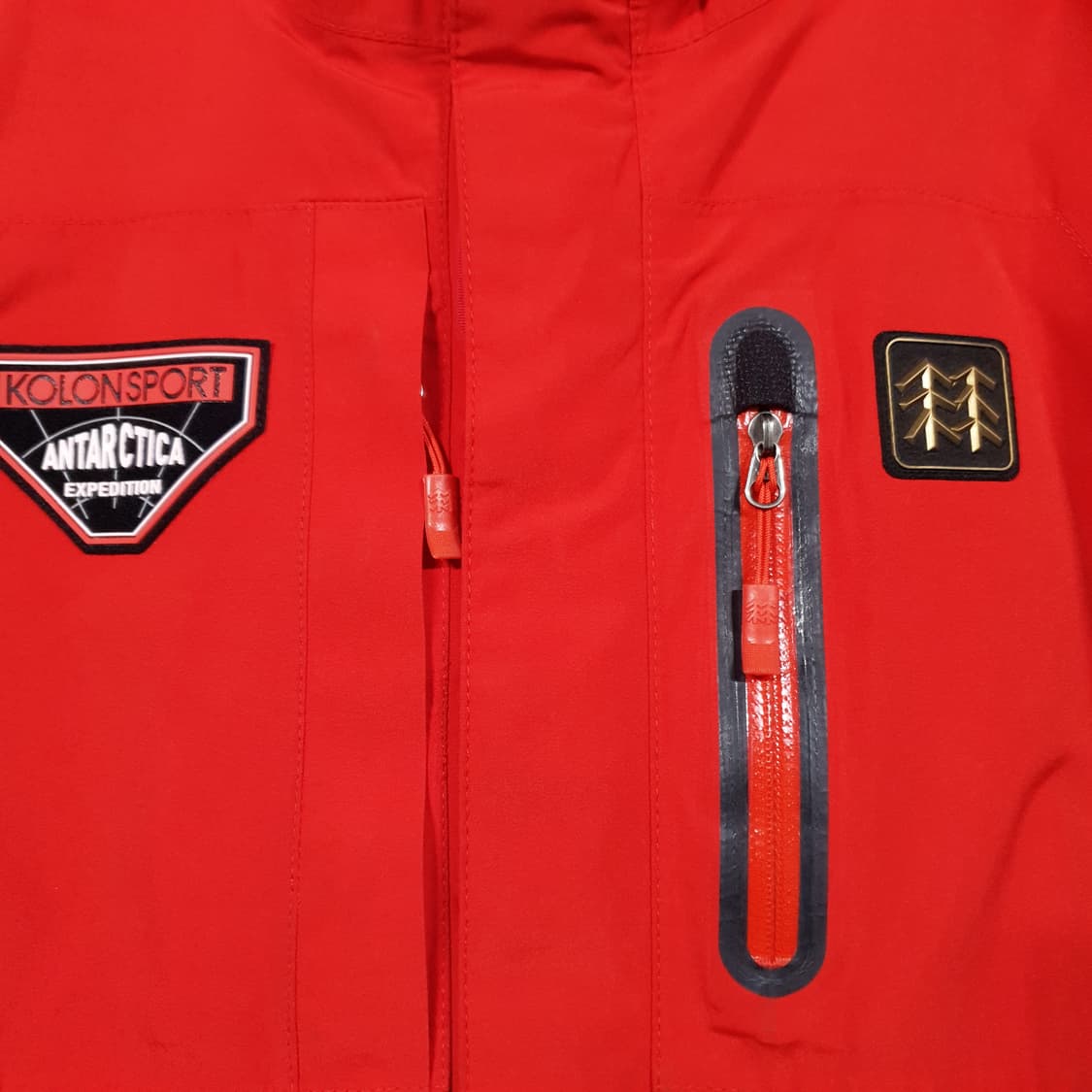 여성 M) 코오롱스포츠 이시스 안타티카 고어텍스 바람막이 자켓 레드 상품이미지4