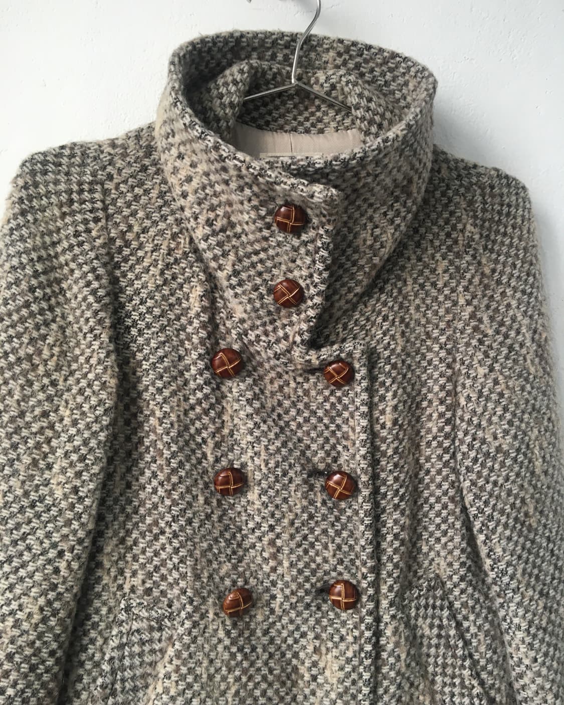 High neck double button coat 상품이미지4