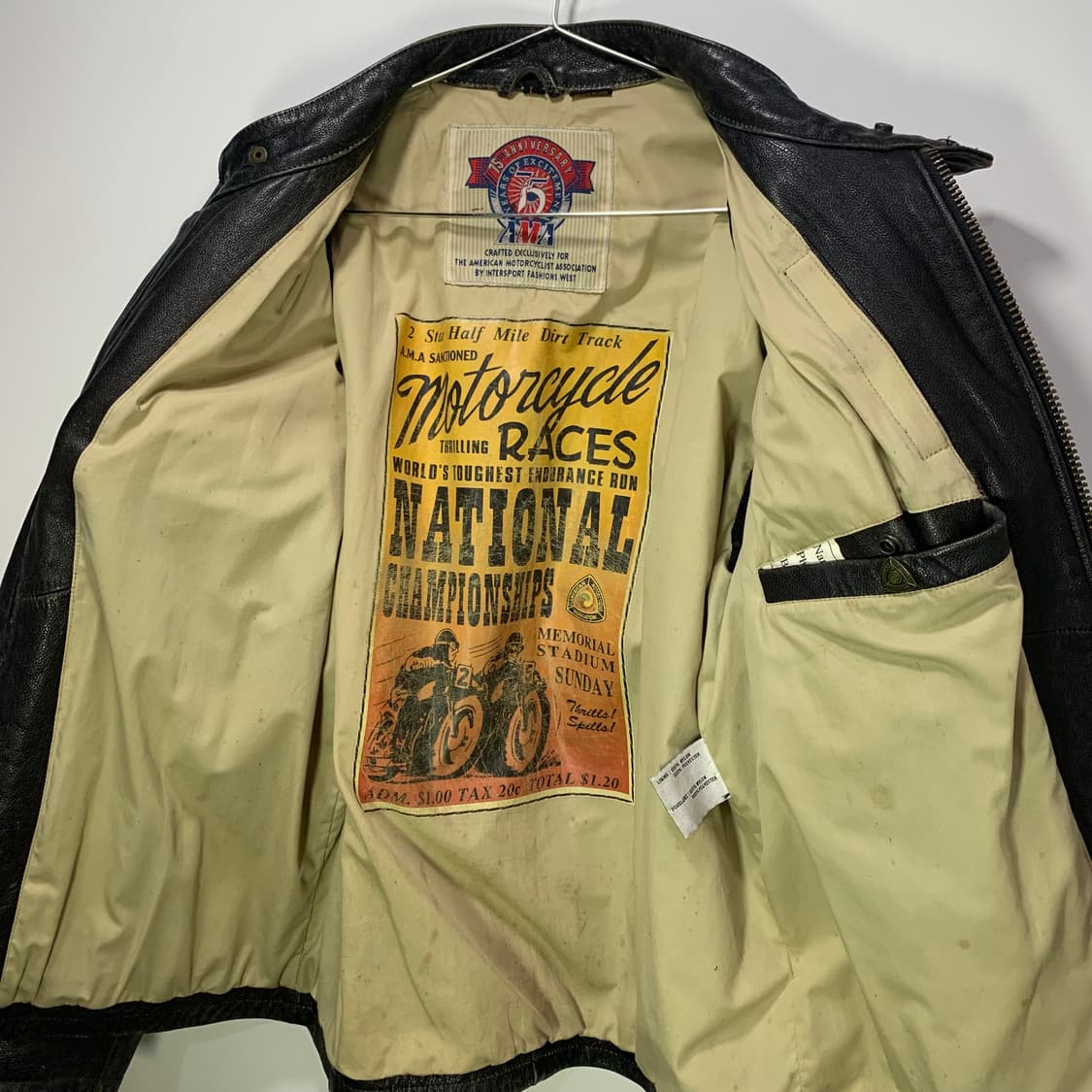 빈티지 리얼 소가죽 라이더 자켓 상품이미지4