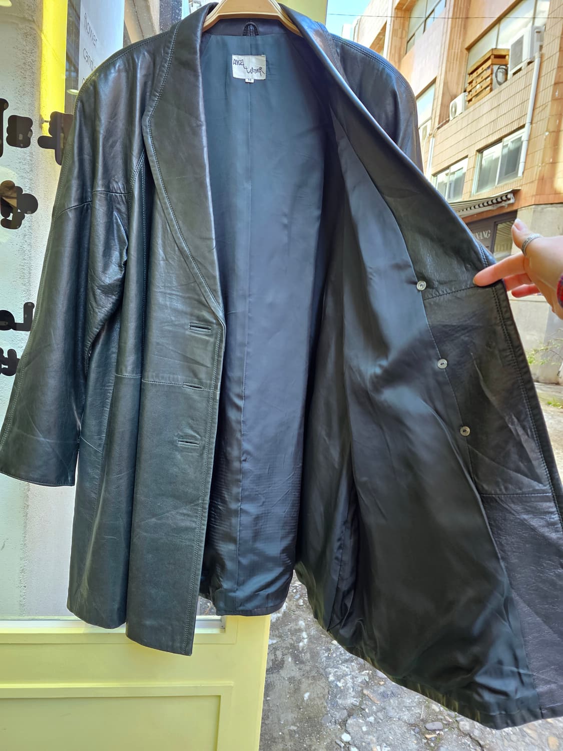 Angle Leather 딥그린 램스킨 자켓 상품이미지8