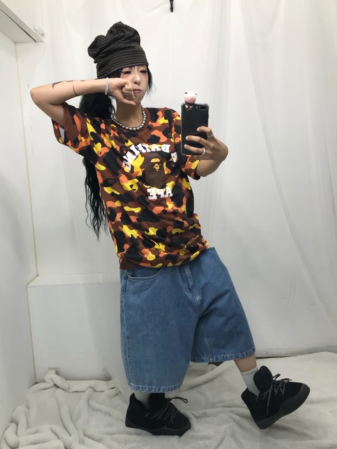 🤎 베이프 카모 컬리지 반팔 티셔츠 ( 레어 ) 🤎 상품이미지3