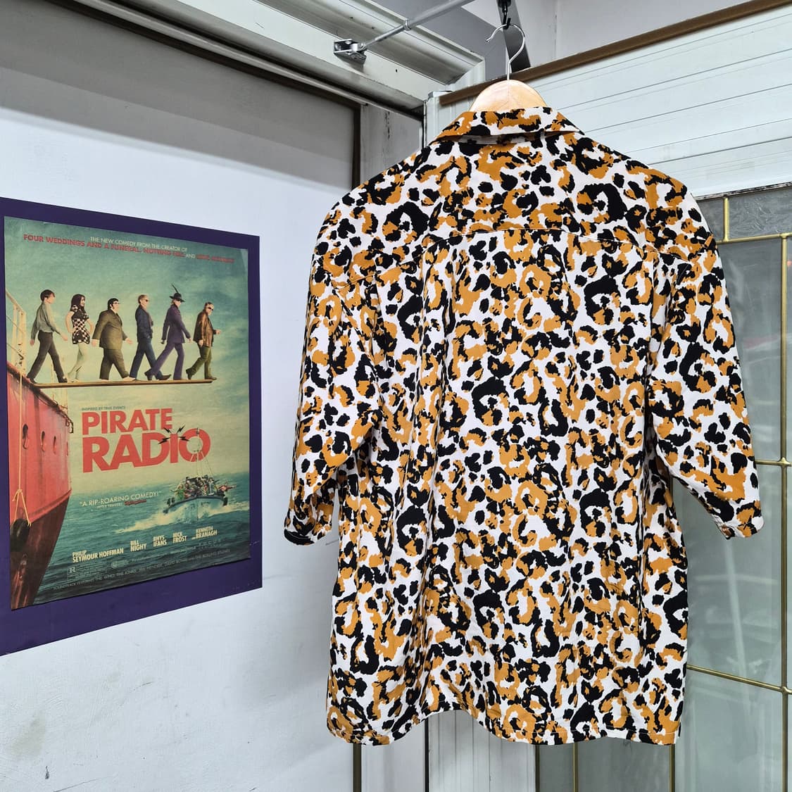 BEAMS Leopard Open Collar 반팔 셔츠 상품이미지2