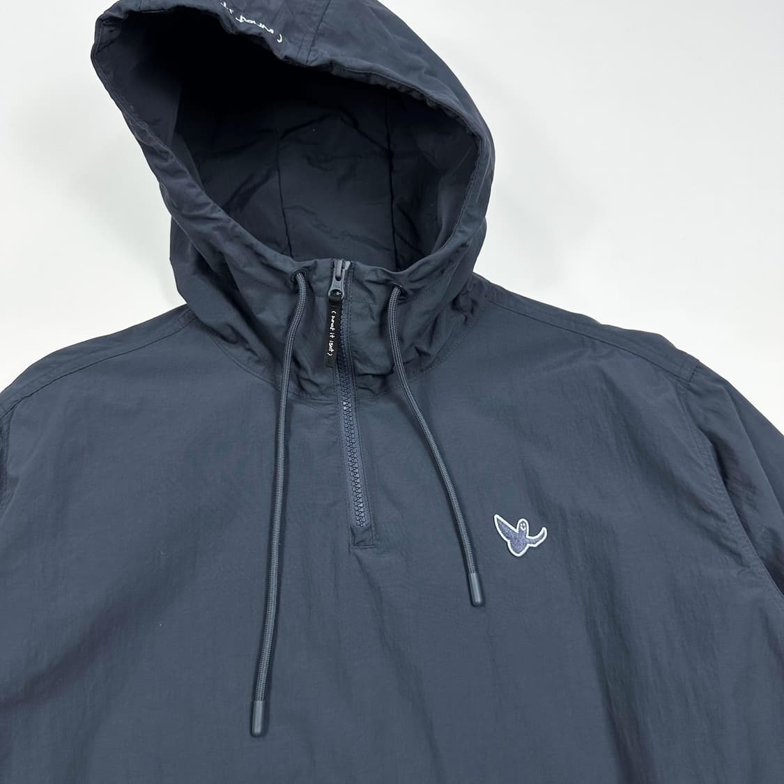 와릿이즌 엔젤 와펜 차콜 반집업 바람막이 (실측 M) 상품이미지3