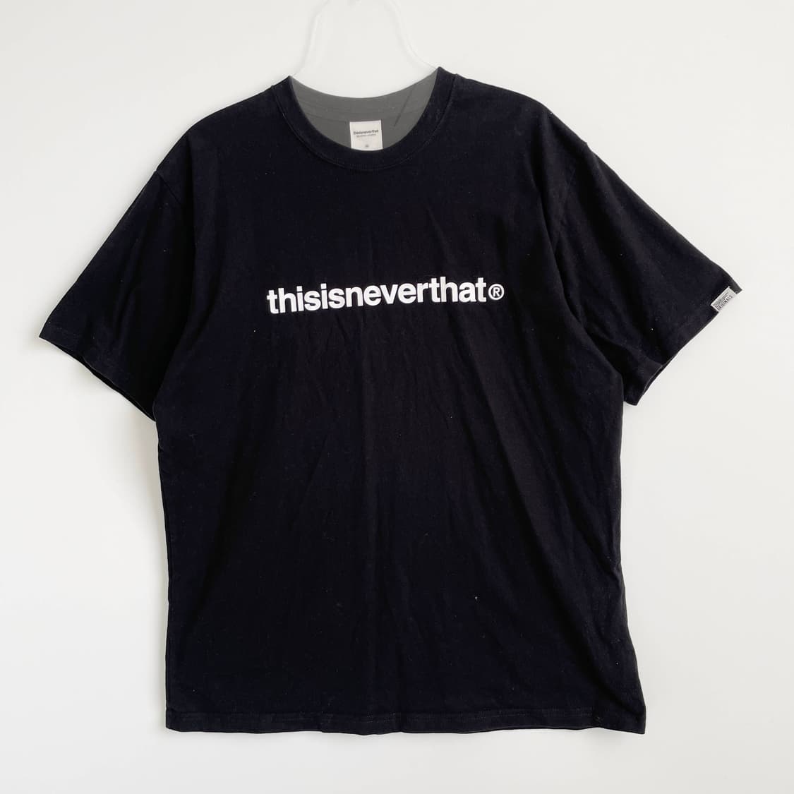 F2 디스이즈네버댓 T 로고 티셔츠 블랙 M사이즈 상품이미지1