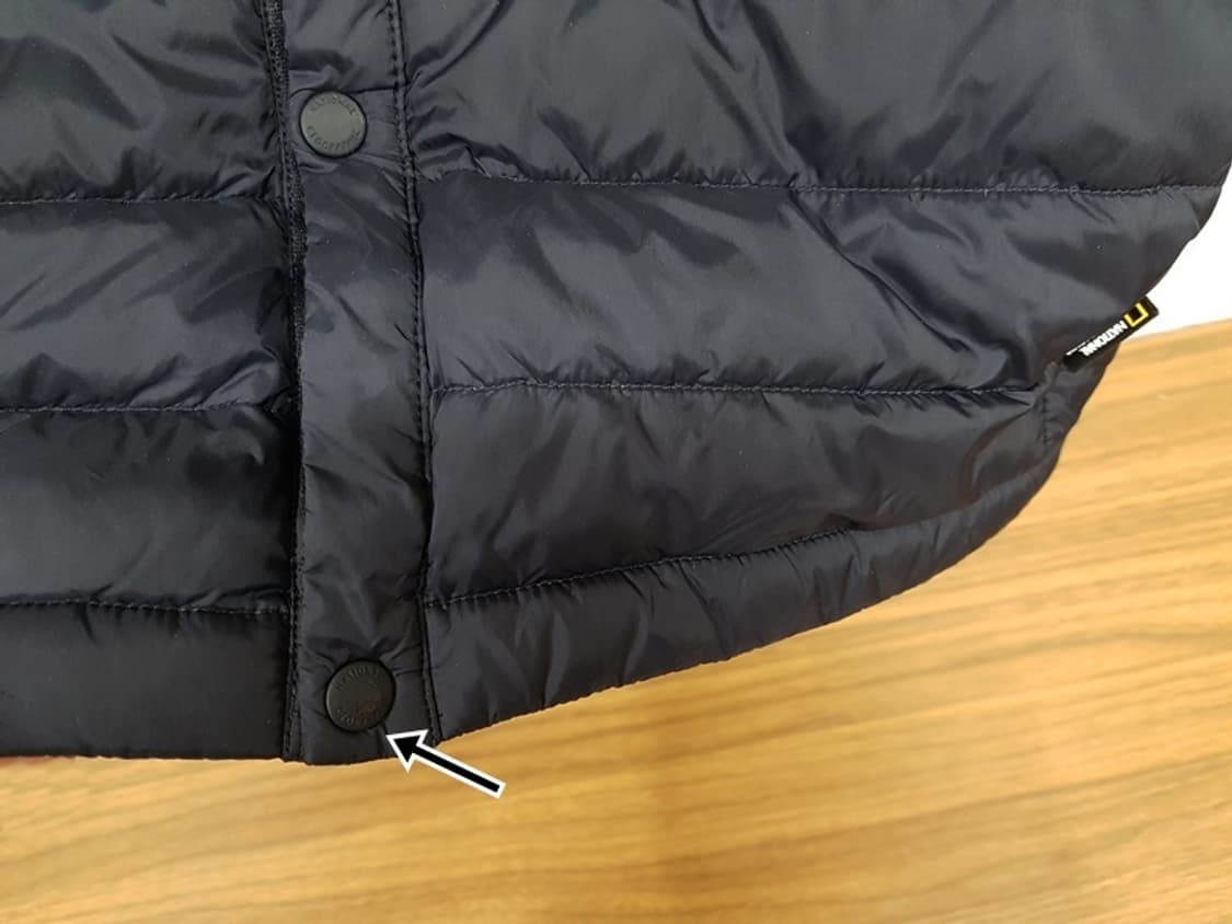 내셔널지오그래픽 슬림패딩 조끼 남성100 (L경량 구스) 상품이미지2