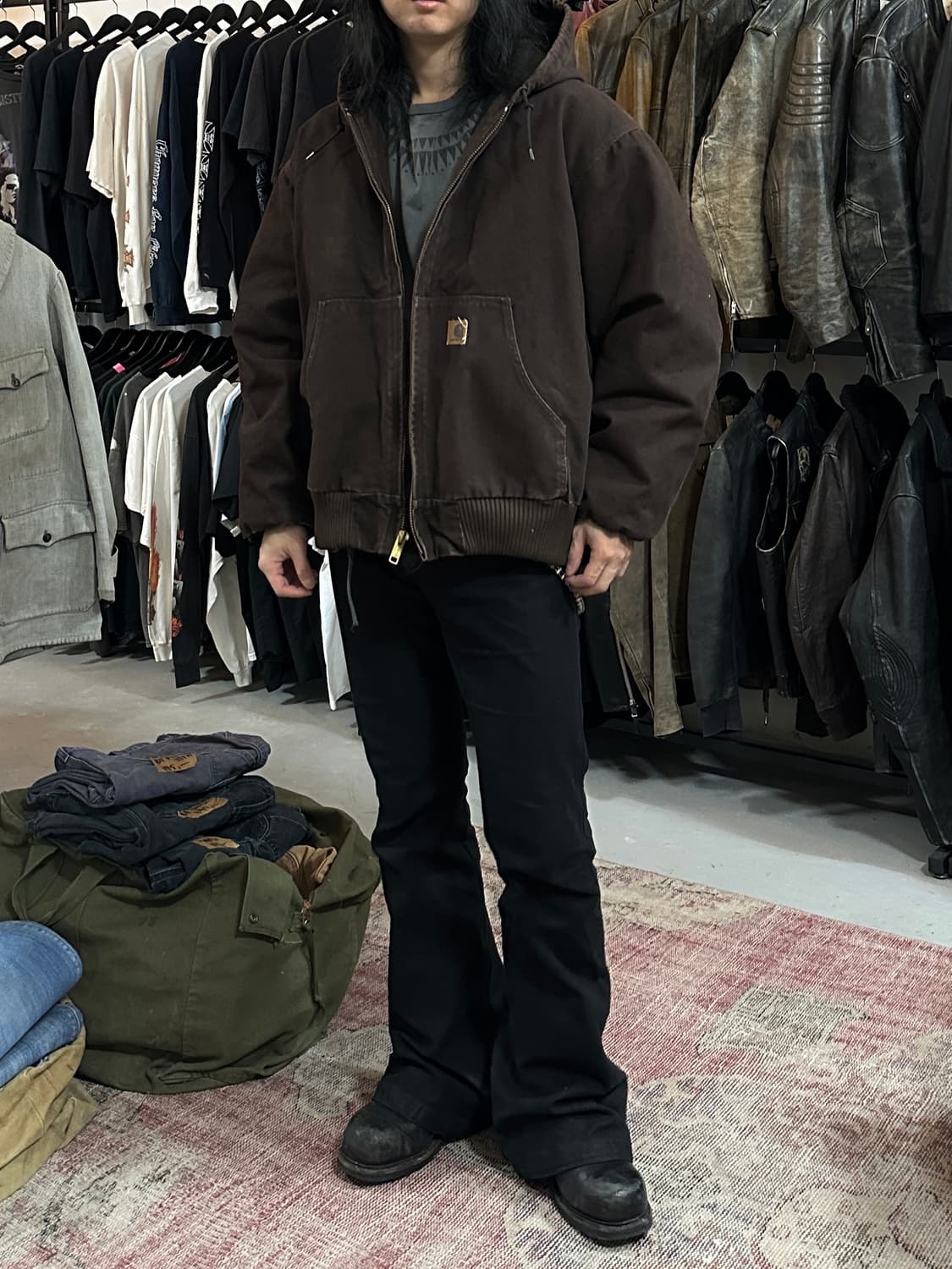 00‘s OG 칼하트 J130 액티브 자켓 칼하트 DKB 브라운 상품이미지2