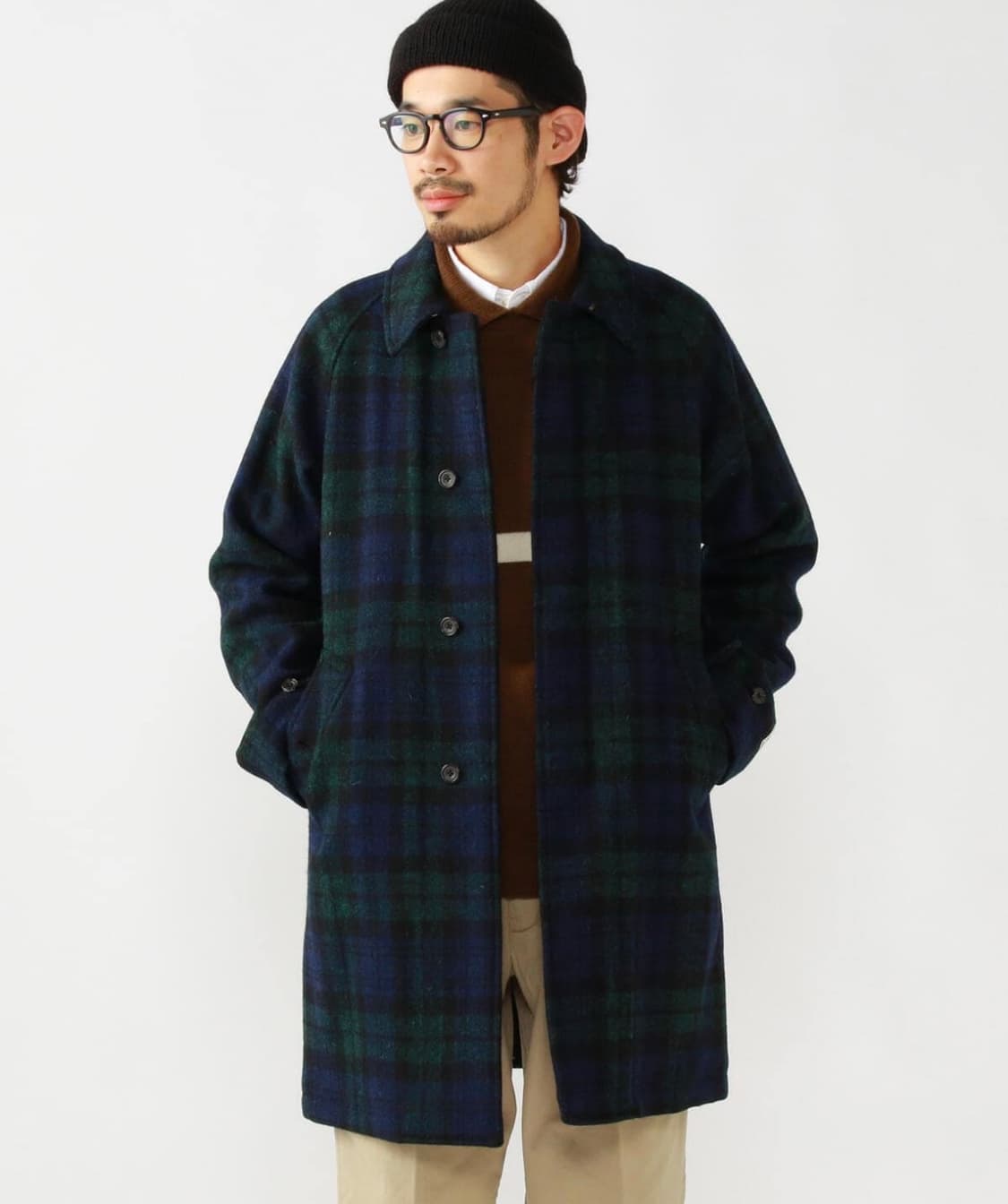 빔즈 플러스 해리스 트위드 발마칸 코트 XL 드레익스 폴로 상품이미지1