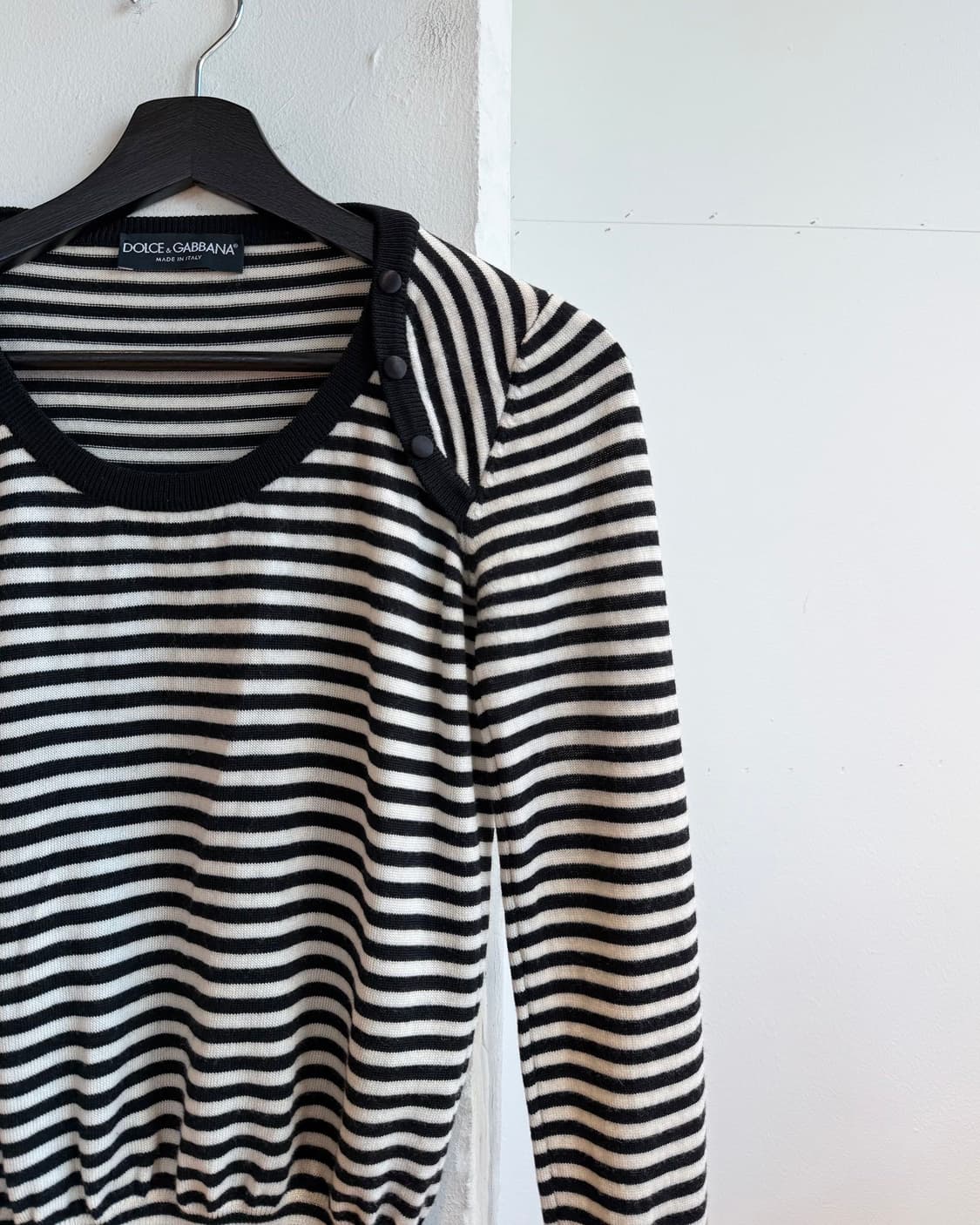 돌체앤가바나 스트라이프 블랙 스트라이프 니트 상품이미지5