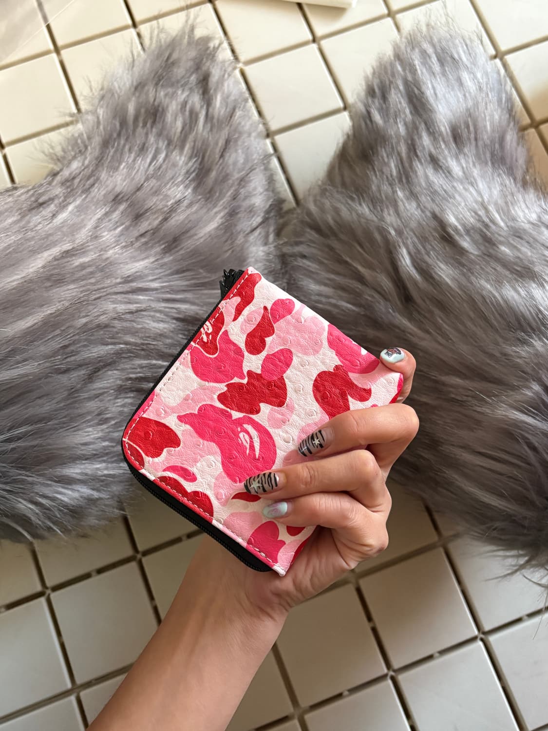 베이프 핑크지갑 상품이미지4