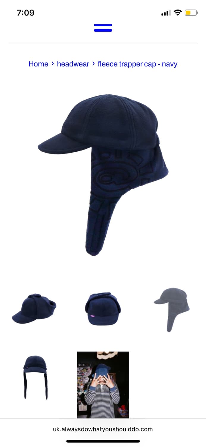 always do what you should do 플리스 캡 상품이미지4