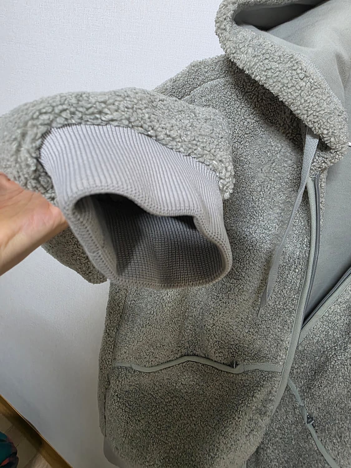 뉴발란스 털 후드집업 상품이미지4