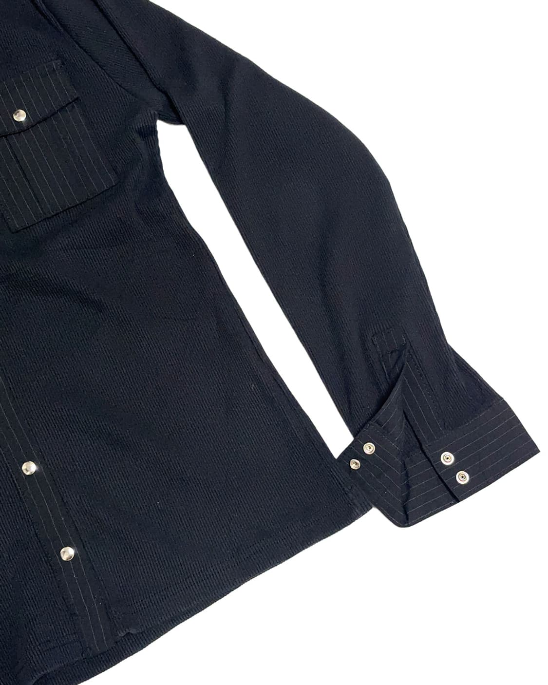 SENSUOUS stripe point ribbed snap top 상품이미지6