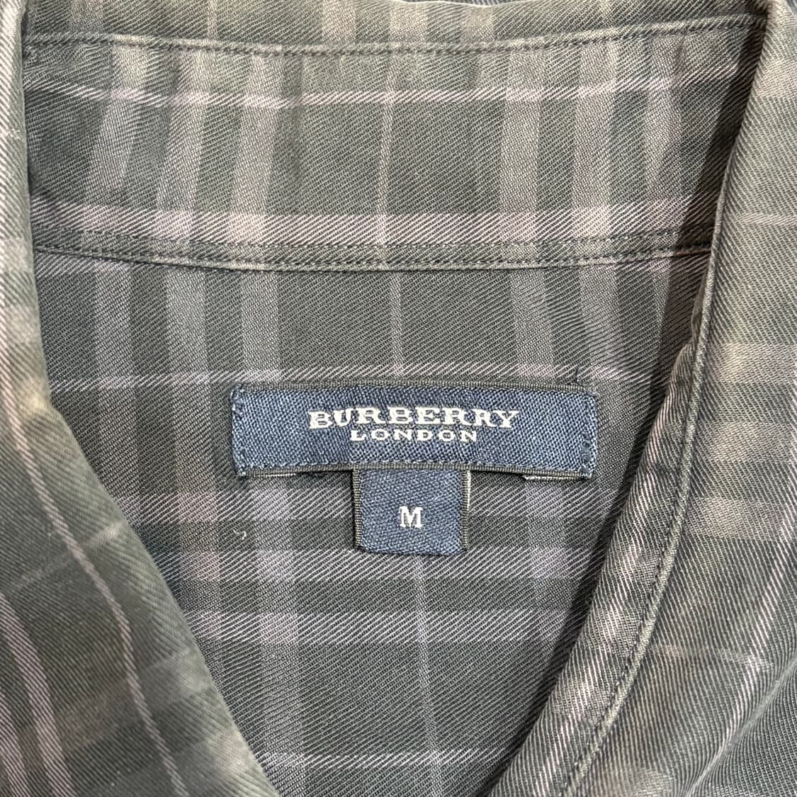 M 버버리 그레이 노바체크 셔츠  상품이미지4