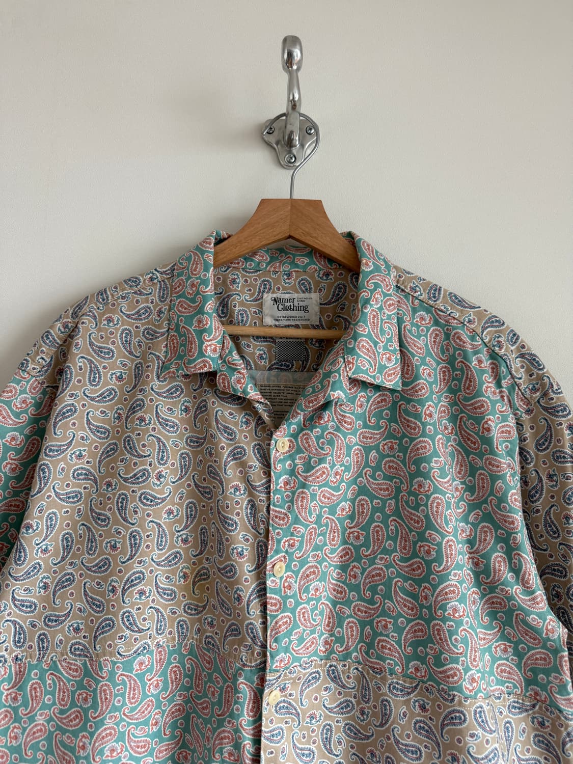 네이머클로딩(Namerclothing) 멀티 페이즐리 반팔 셔츠 상품이미지2