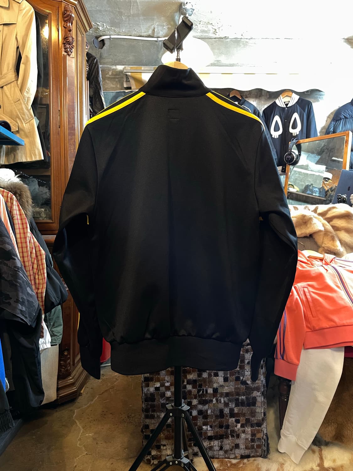아디다스 빈티지 유로파 블랙 / 옐로우 트랙탑 저지 자켓 상품이미지7