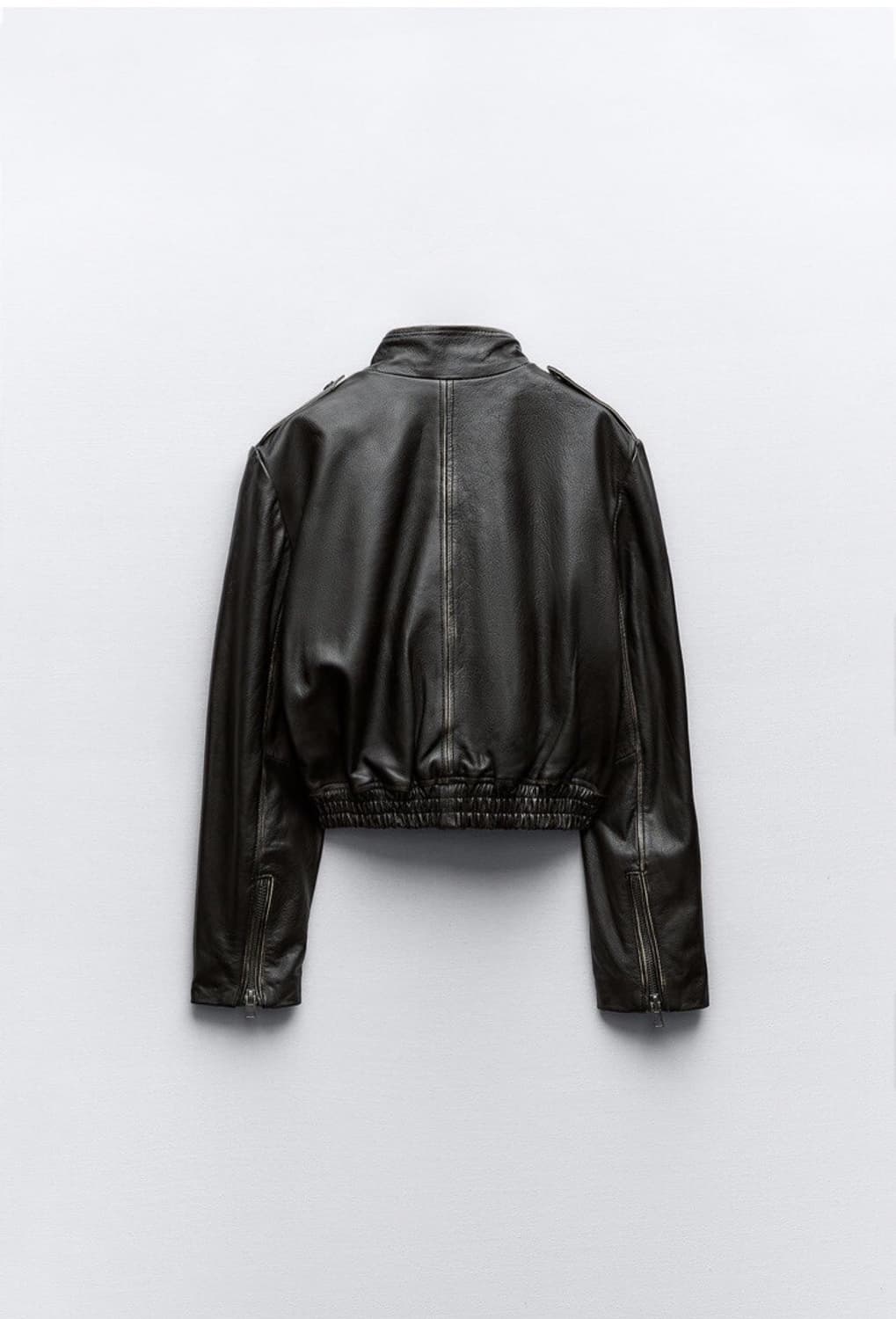 Zara vintage leather jacket (sheepskin) 상품이미지2