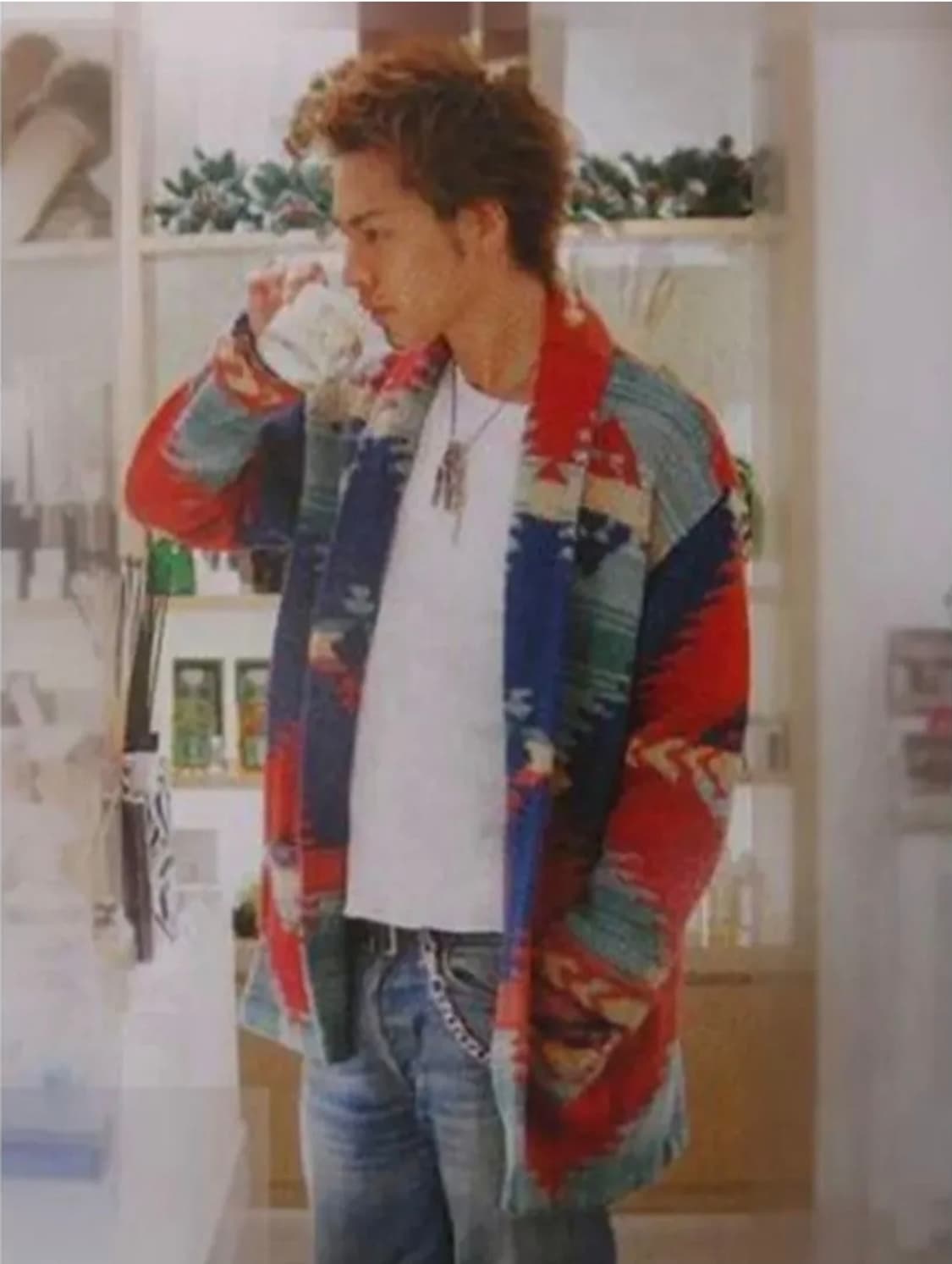 (희귀)80's 로렌 랄프로렌 나바호 핸드 니트 가디건 s 정품 상품이미지6