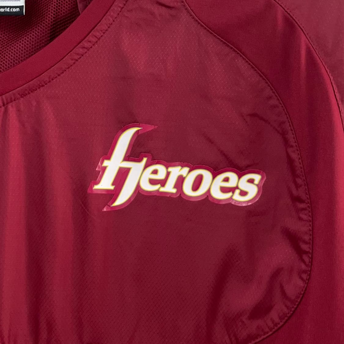 나이키 키움 히어로즈 버건디 웜업 바람막이 자켓 상품이미지5