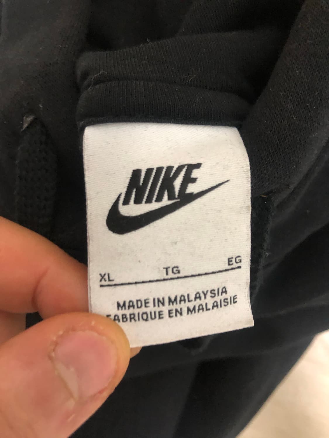 나이키 검정색 후드티 XL 105 사이즈 상품이미지2