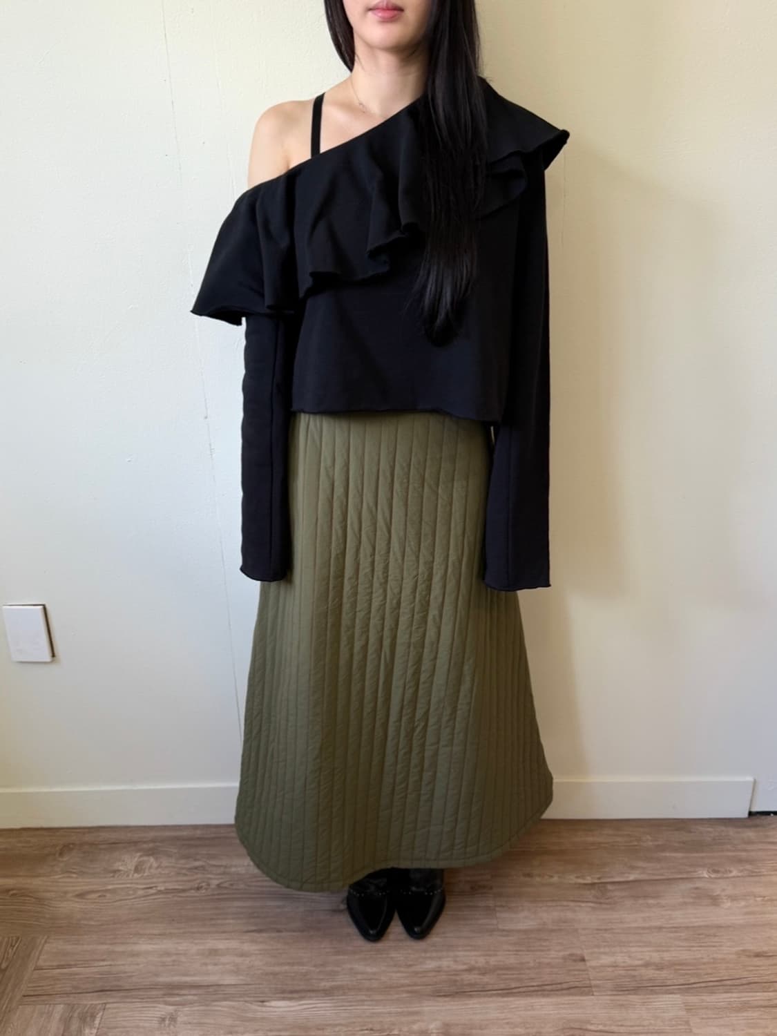 MSGM 오픈숄더 플레어 스웻셔츠 상품이미지5