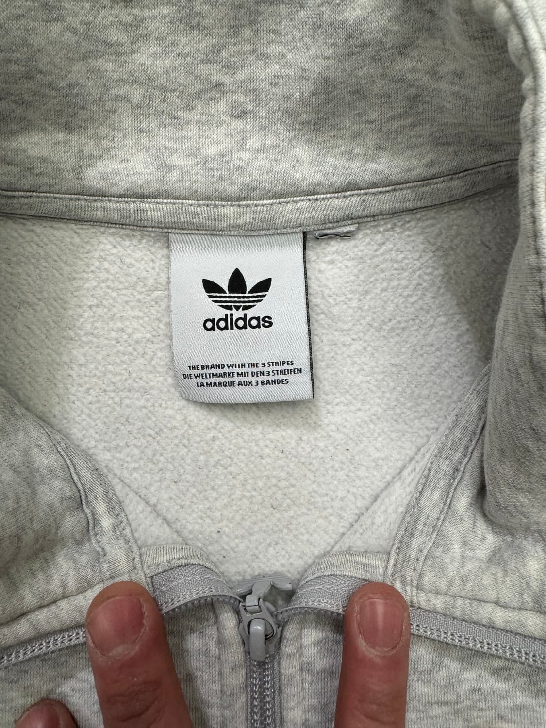 S)아디다스 빈티지 로고 하츠집업 기모 스웻셔츠 상품이미지3