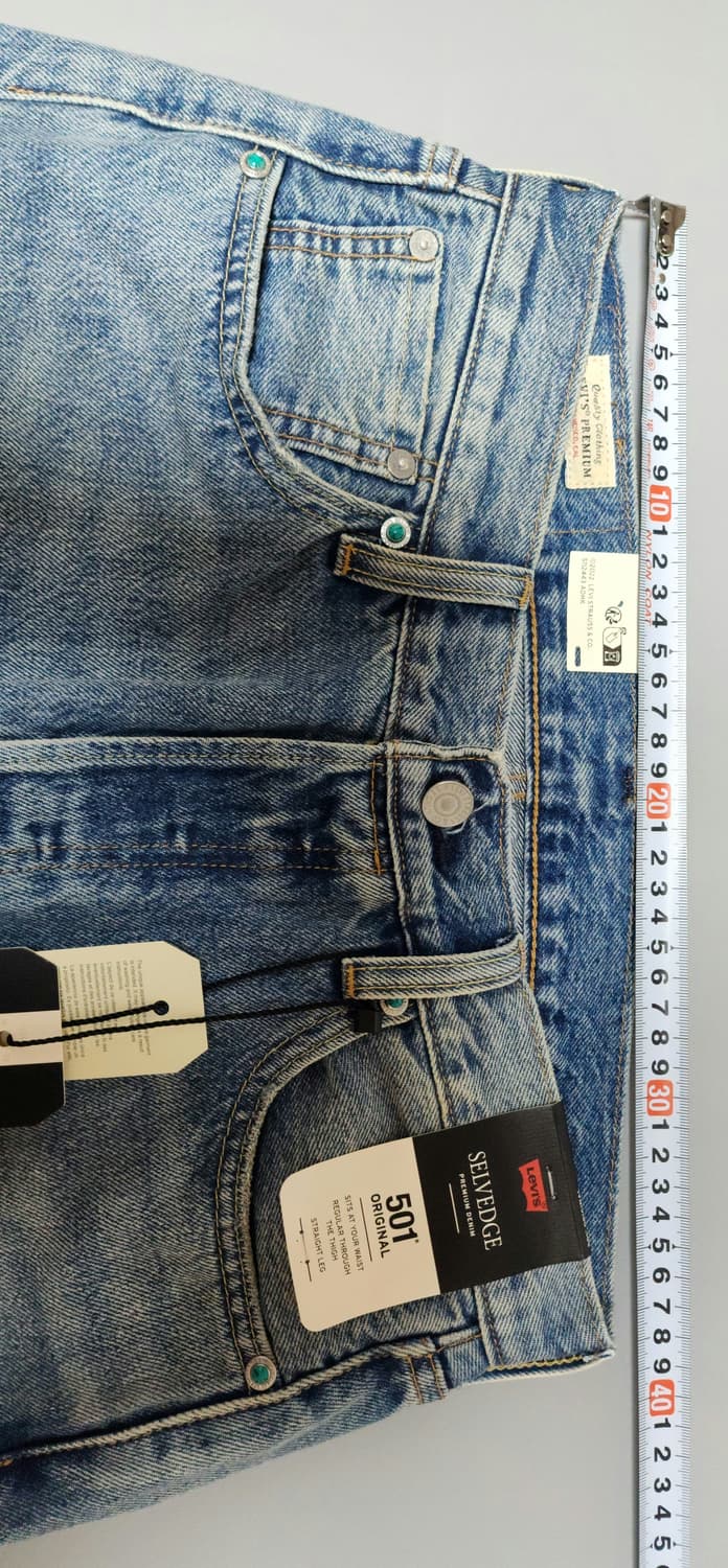리바이스 501 셀비지 터키석 리벳 (W30) 상품이미지2