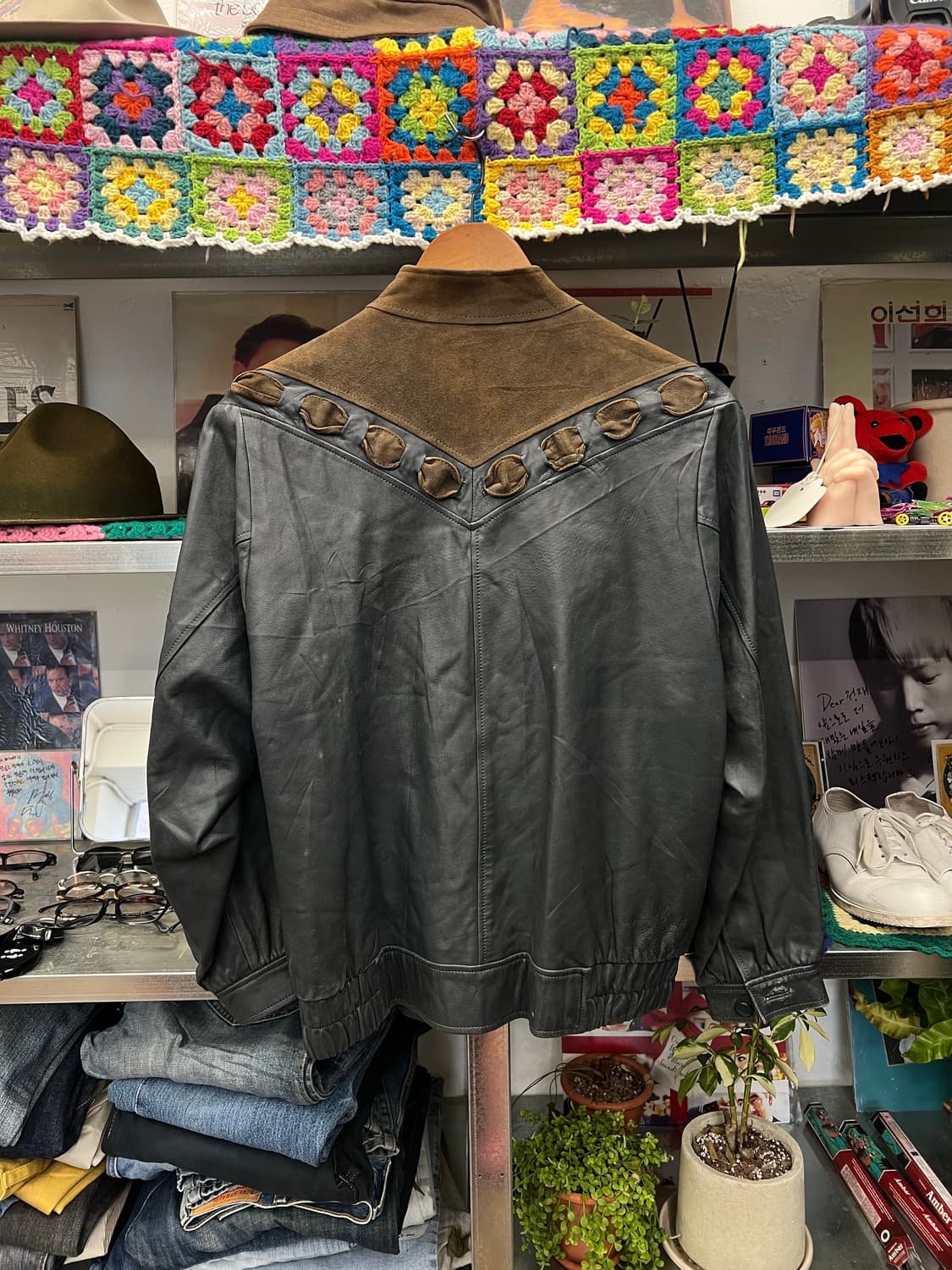 Vintage Pilota Leather & Suede Jacket 상품이미지2