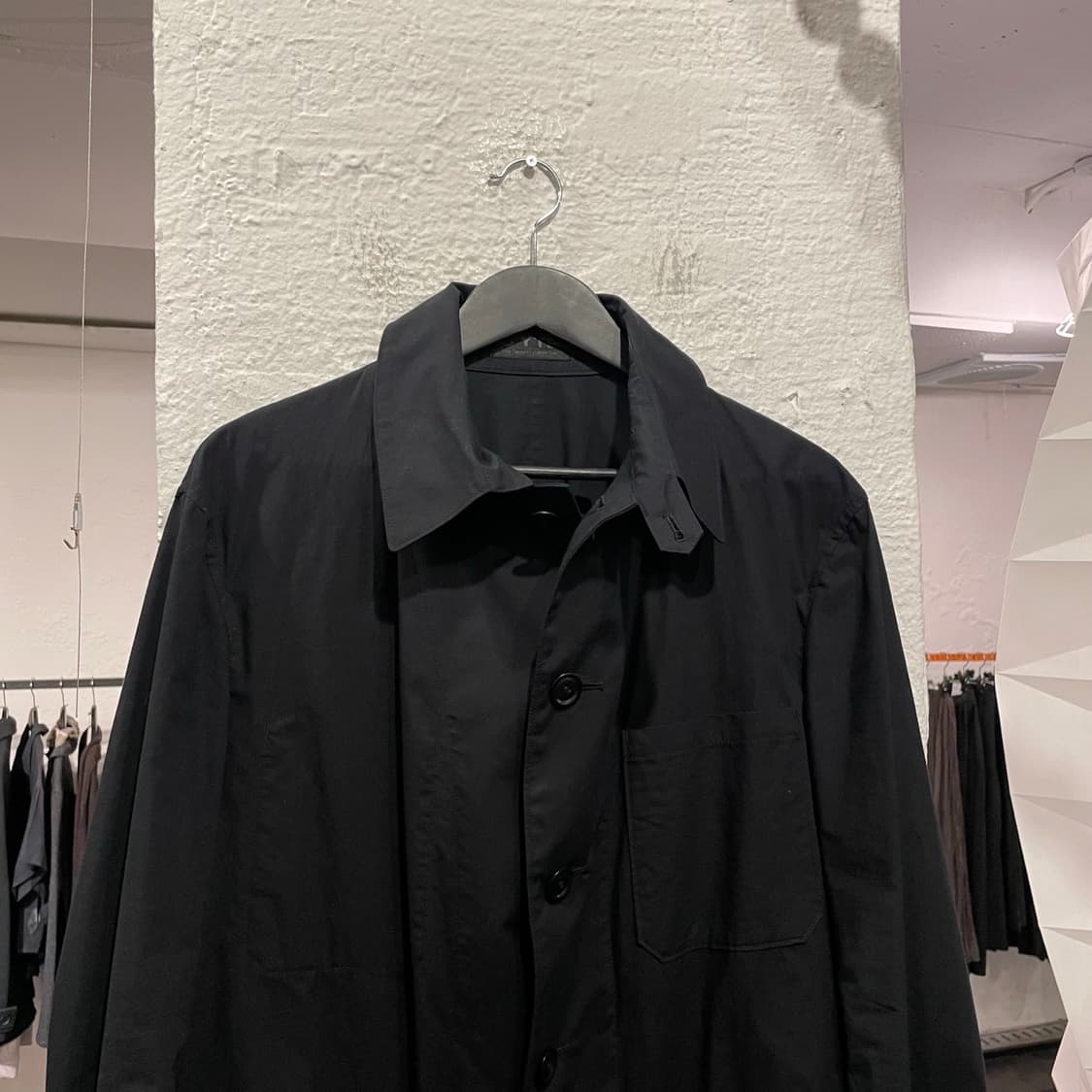 요지야마모토 하이넥 셔츠 코트 상품이미지3