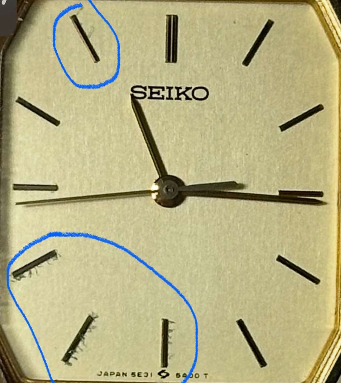 SEIKO square gold 상품이미지7