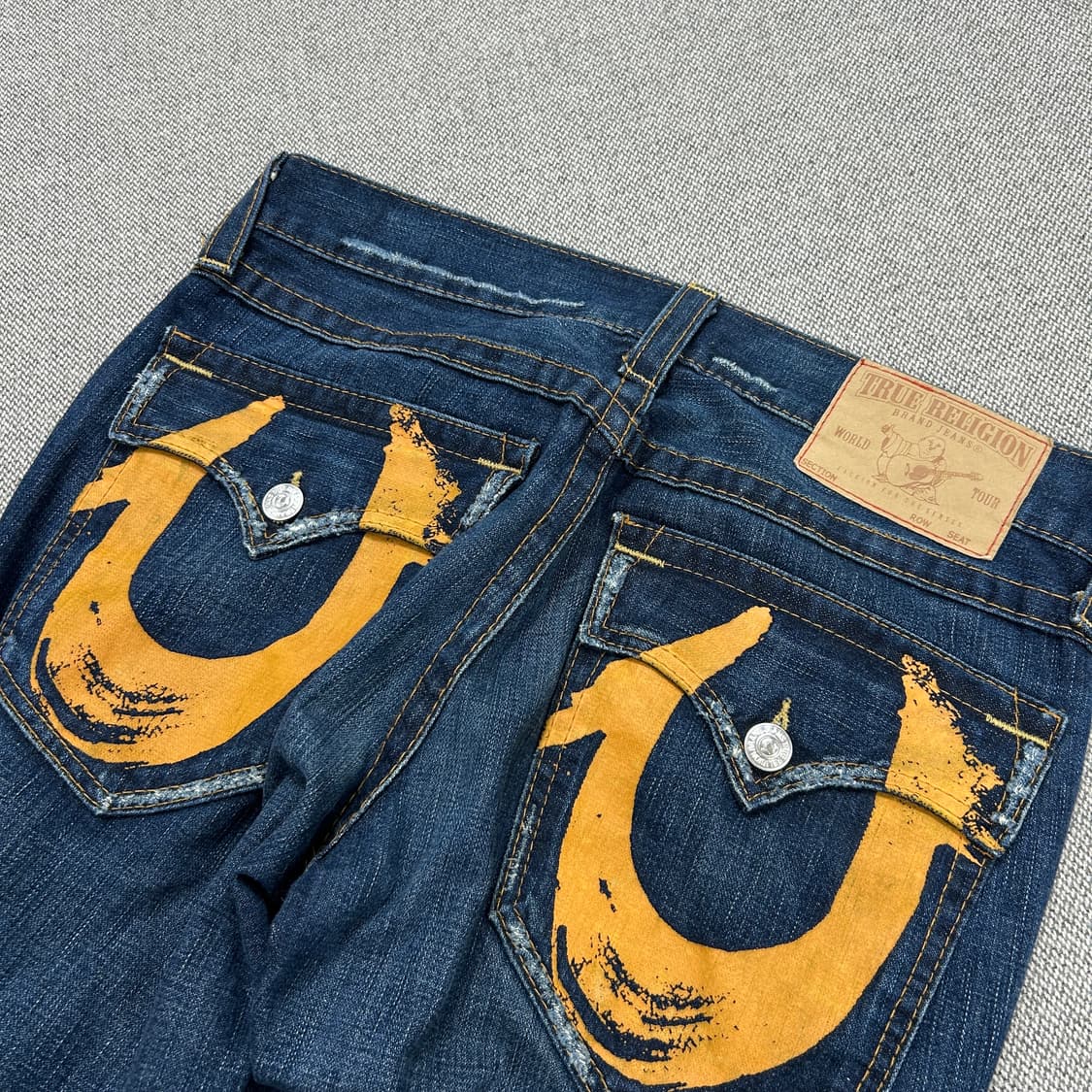 트루릴리전 프린팅 하프 데님팬츠(33) 상품이미지3