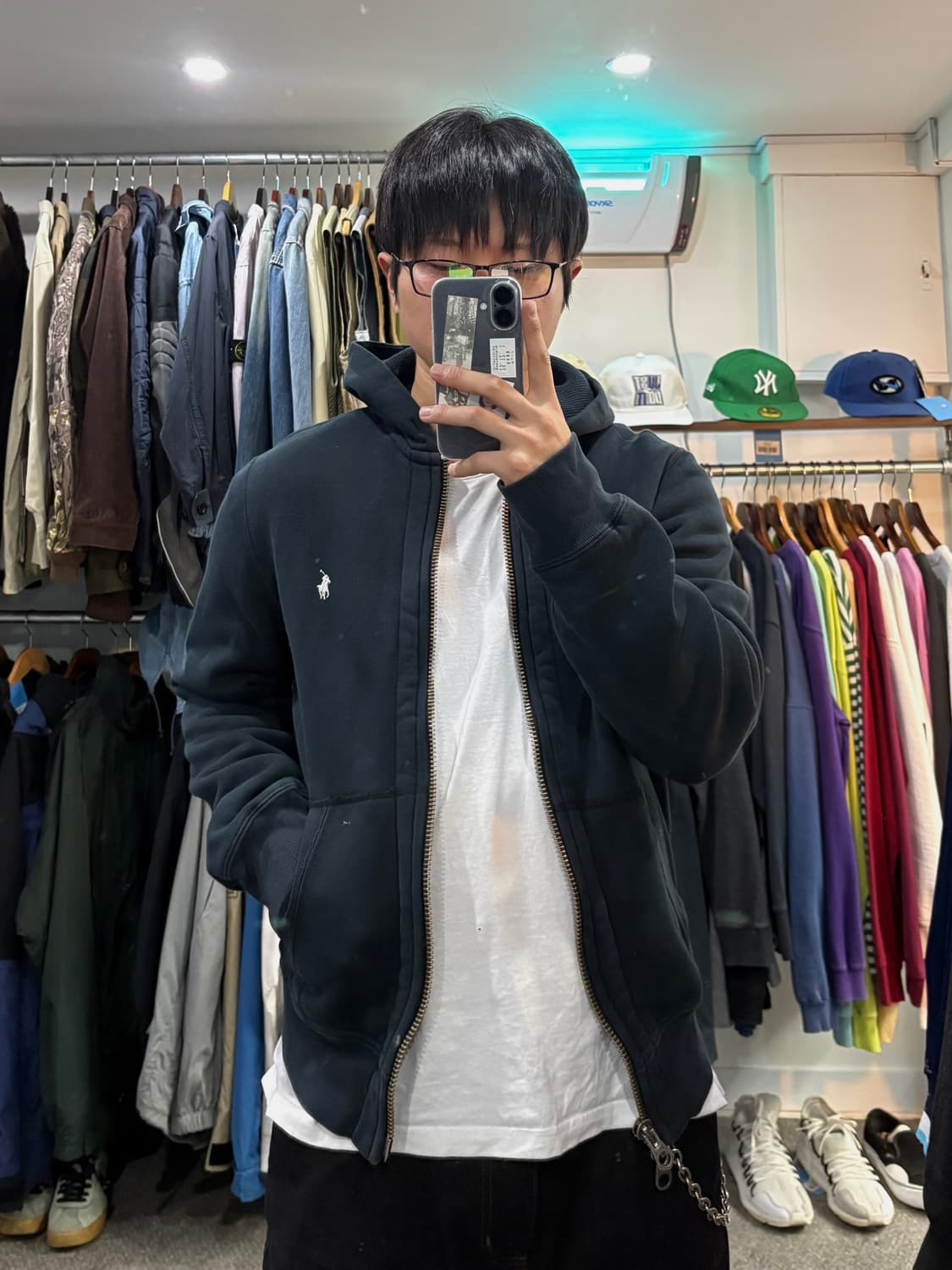 00s 폴로 랄프로렌 와플짜임 후드집업 상품이미지8