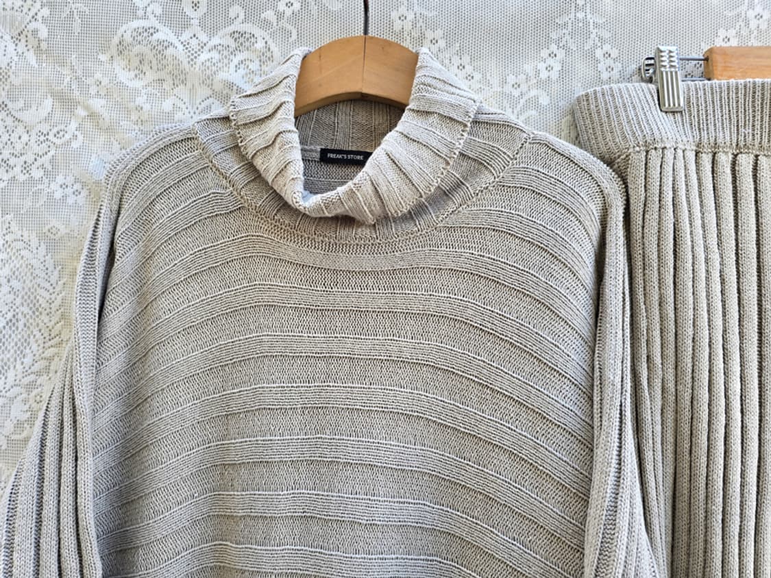 프릭스 스토어 골지 니트 셋업 상품이미지3