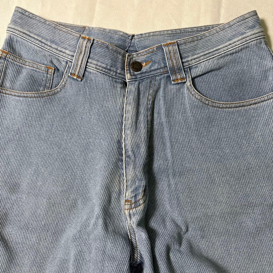 90s 빈티지 비치 스케이트보드 로고 자수 데념 숏츠 반바지 상품이미지5