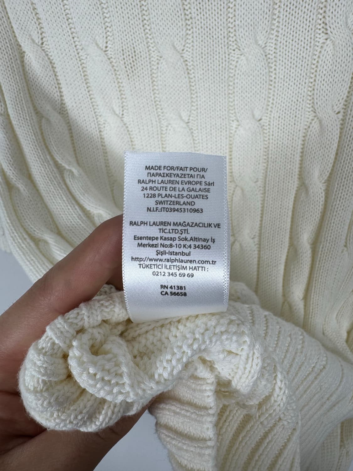 b135) 폴로랄프로렌 하트로고 케이블 반팔니트 상품이미지7