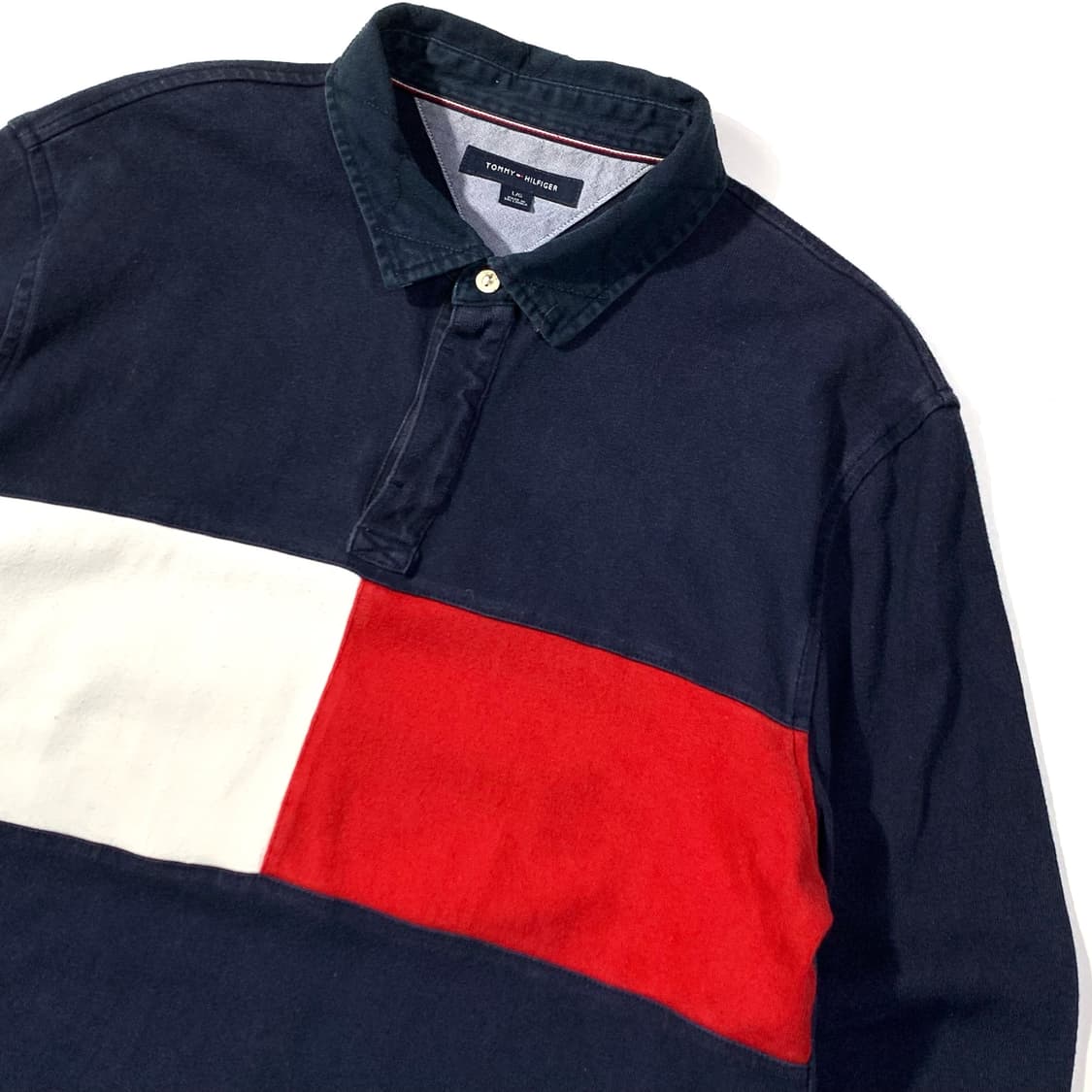 타미힐피거 플래그 카라 럭비티 상품이미지2
