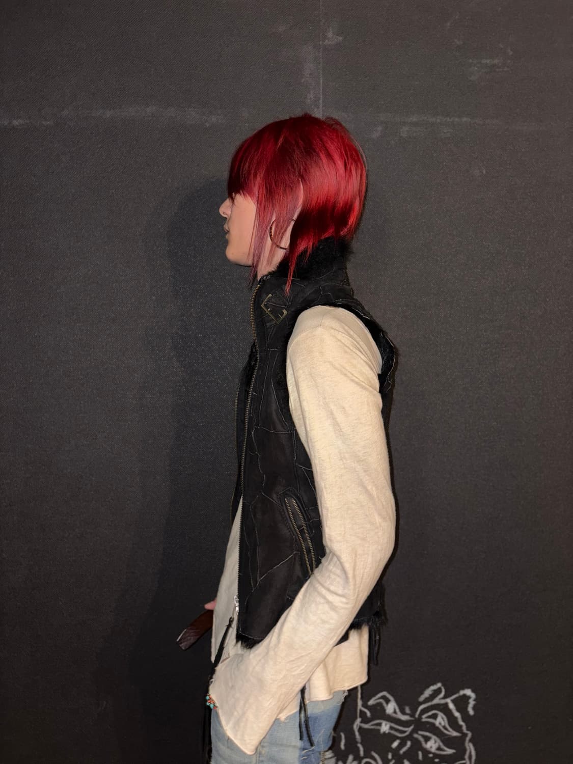 Vkei suede vest  상품이미지7