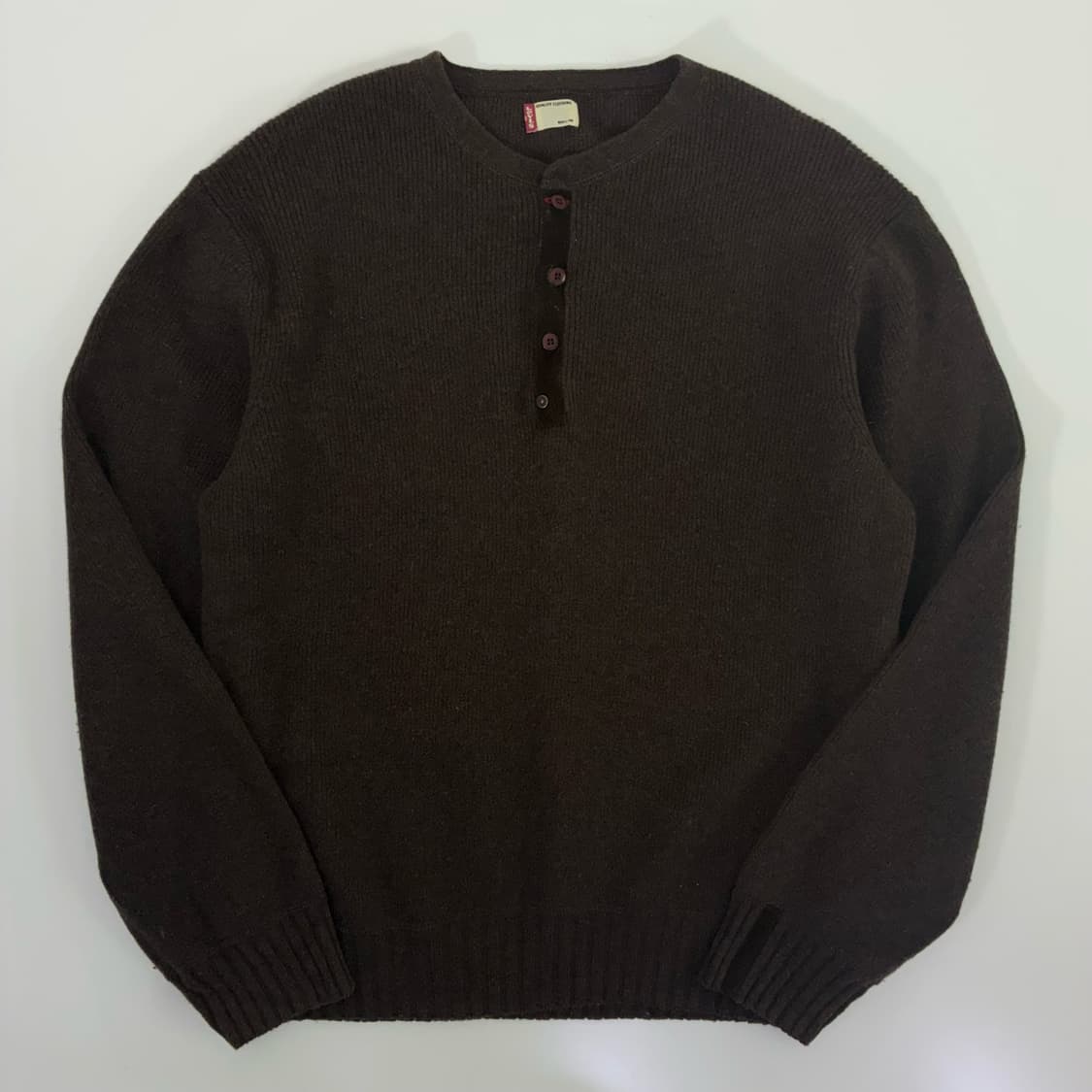 Levi‘s  리바이스 90,s 레드탭 헨리넥 하프버튼 니트 상품이미지1