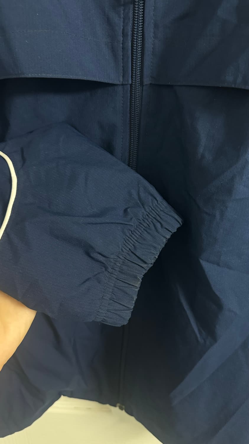 나이키 빈티지 파이핑 바람막이 집업 자켓 네이비 상품이미지5