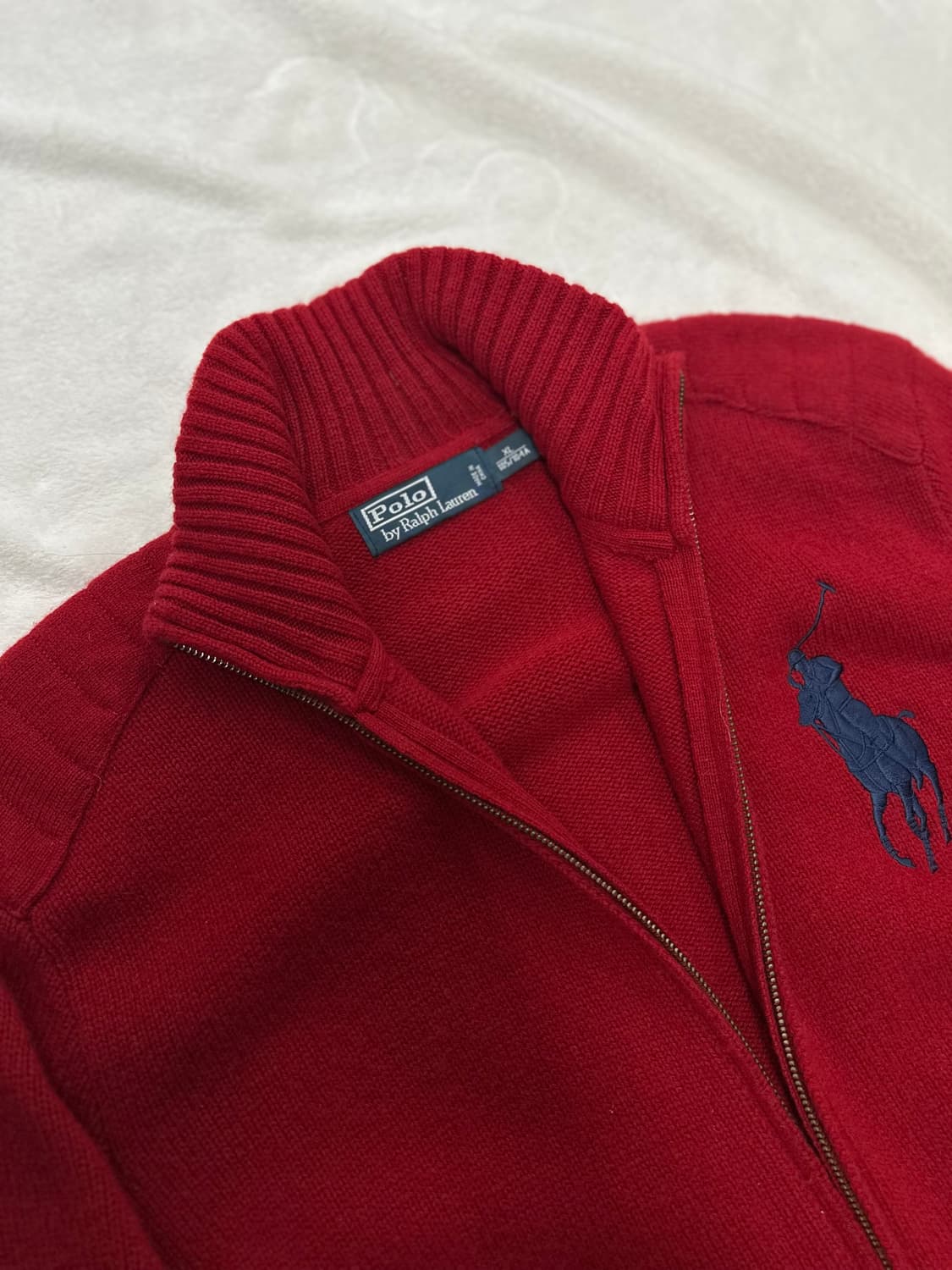 (XL)폴로 빅포니 메리노울 집업 가디건 상품이미지4