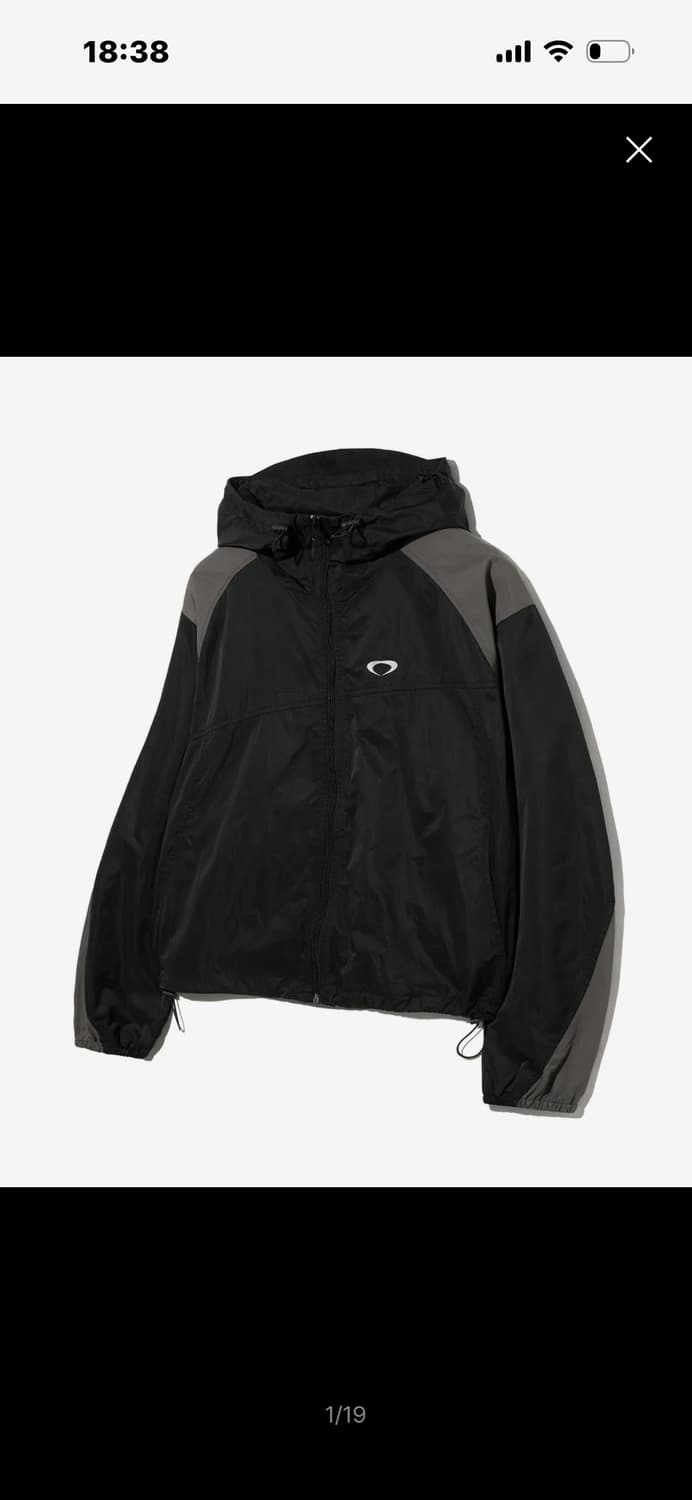 스카치 로고 패널 크롭 윈드 브레이커[블랙] 상품이미지1