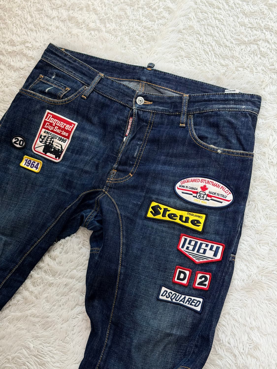 디스퀘어드2 패치 데님 청바지 남성 52 상품이미지1