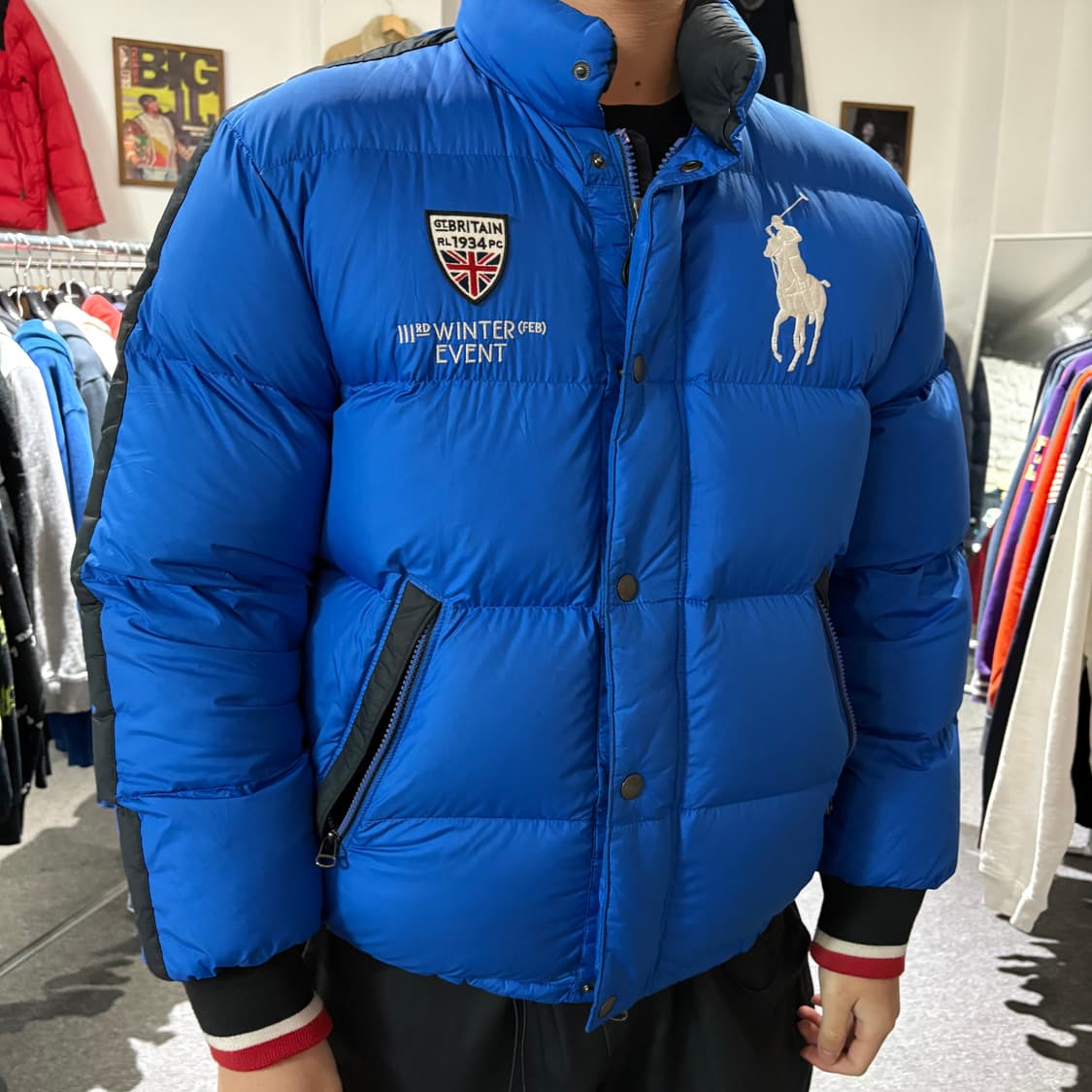 폴로 브리튼 빅포니 크롭 패딩자켓 상품이미지2