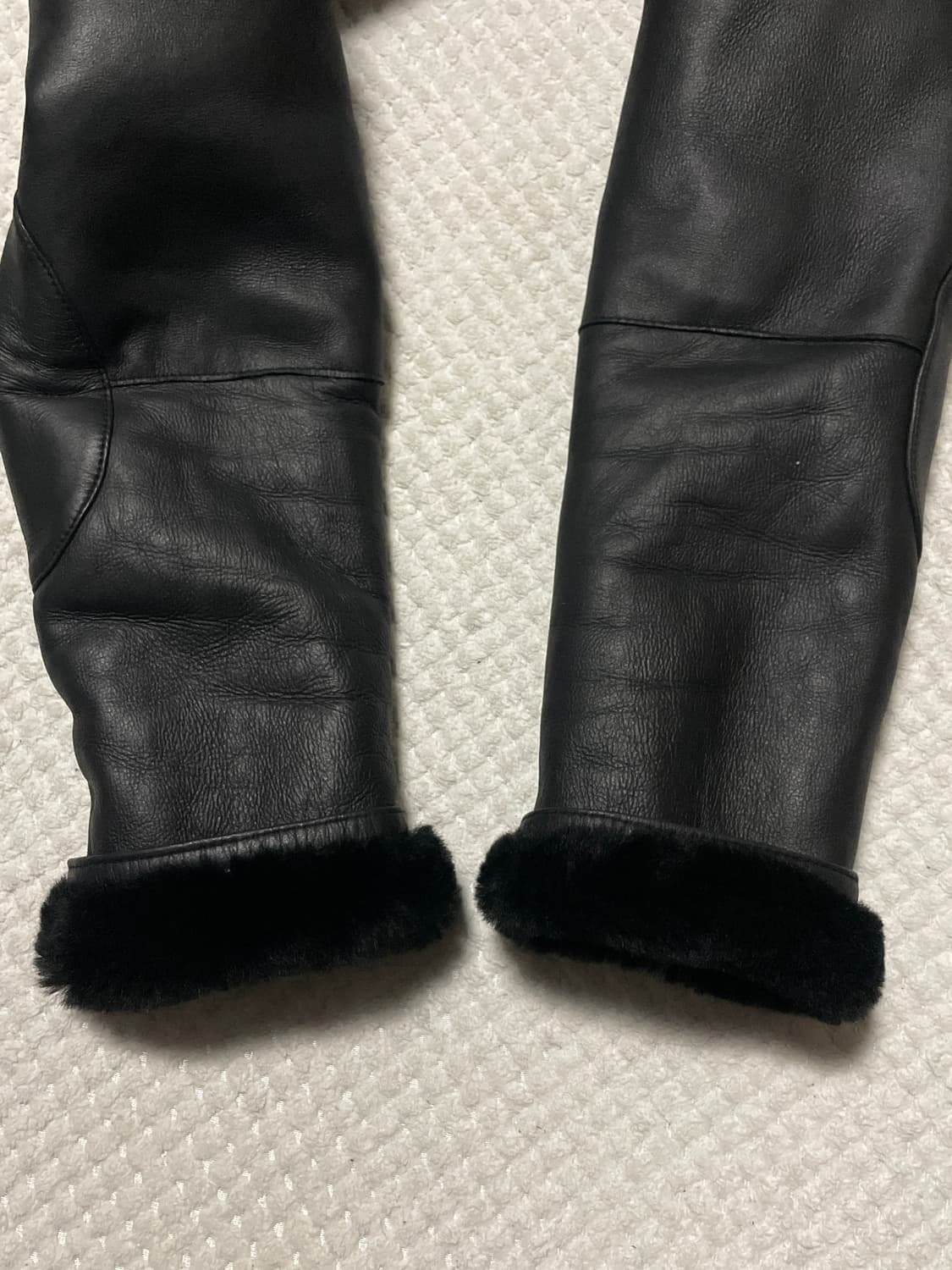 광희시장 웨스턴 무드 양가죽 무톤 레더 시어링 코트 상품이미지8