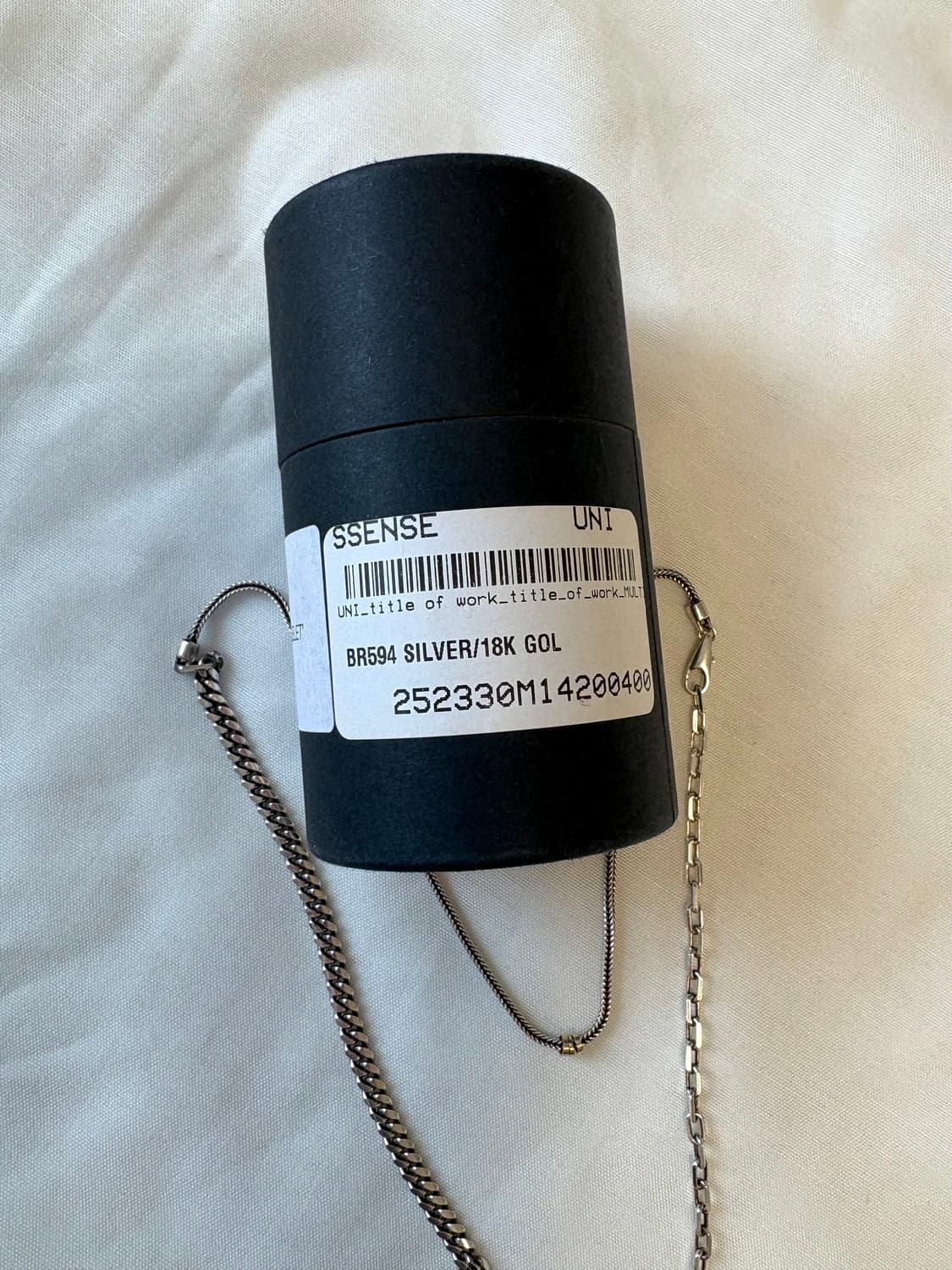 Title of Work 실버+ 18K 목걸이  상품이미지4