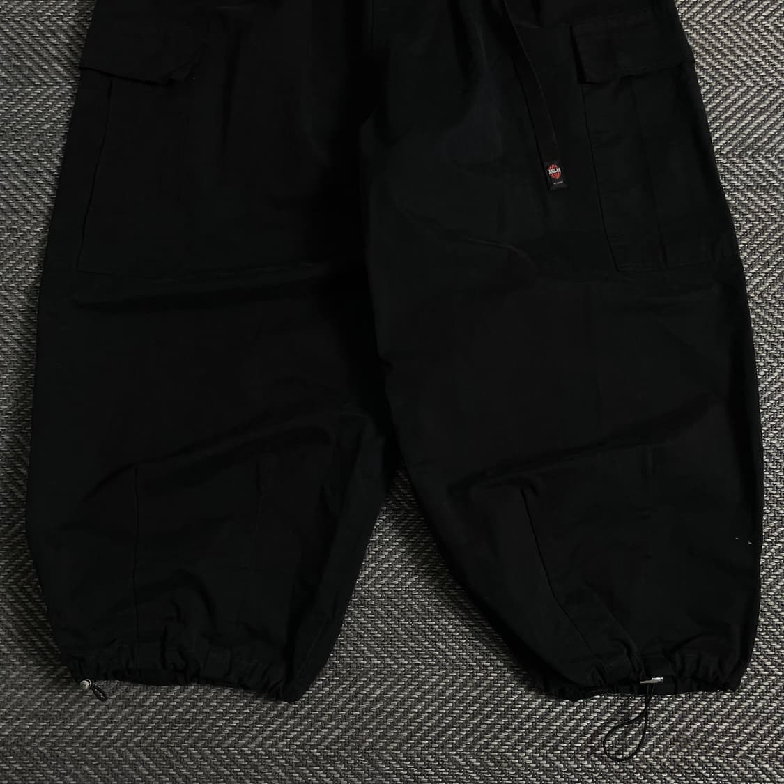 앵글런 벨티드 벌룬핏 퍼티그 팬츠 블랙y 3203 상품이미지3