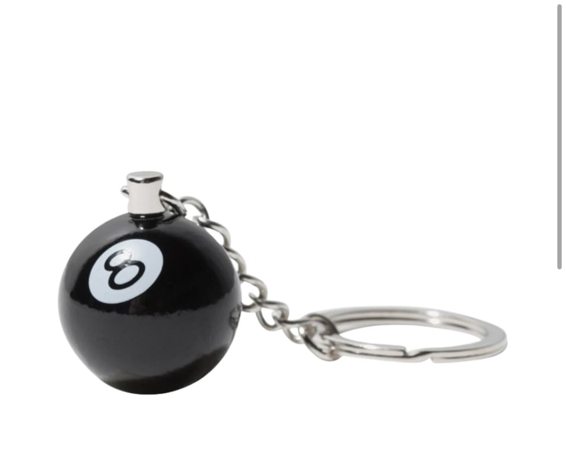 스투시 8볼 키체인 블랙 상품이미지1
