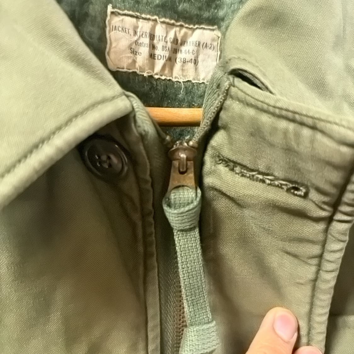 [오리지널/60s] 미해군 A-2 덱자켓 (Medium 38-40) 상품이미지5
