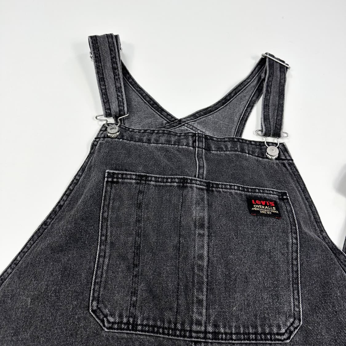 리바이스 오리지널 흑청 오버롤 멜빵바지 (XL) 상품이미지2