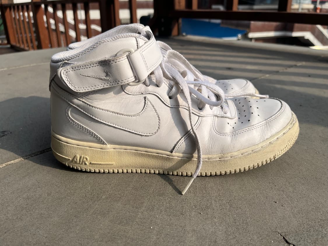 나이키 에어포스 1 미드 트리플 화이트 280 상품이미지6